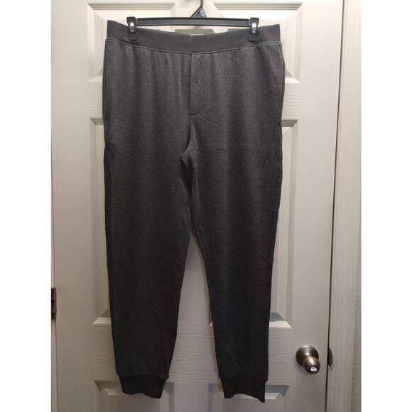 Goodfellow & Co Men's Size Large Charcoal Gray Knit Jogger Pajama Pants - Picture 1 of 5
